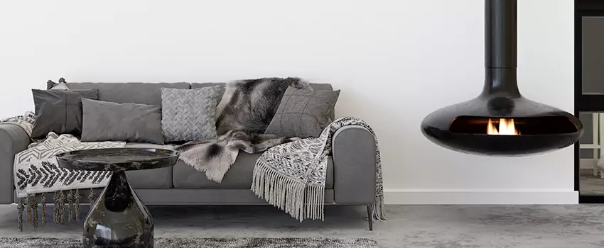 Circular Hanging Fireplace Installation Services in Dickinson, ND