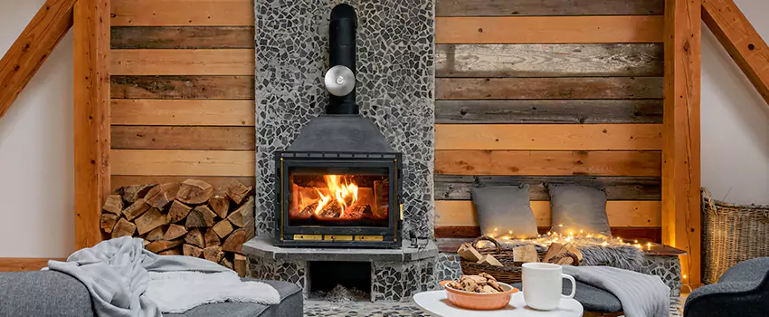 Thelin Hearth Products Direct Vent Gas Stove Fireplace Inspection in Dickinson, North Dakota